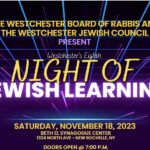 Night of Jewish Learning at Beth El Synagogue Center in New Rochelle